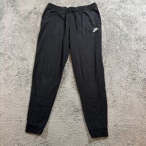 Nike Mens Jogger Sweatpants Size Large Black Drawstring Athletic Pants BC001836